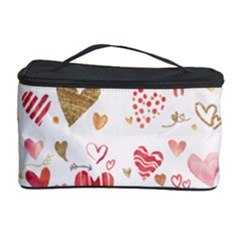Beautiful Hearts Pattern Cosmetic Storage by designsbymallika