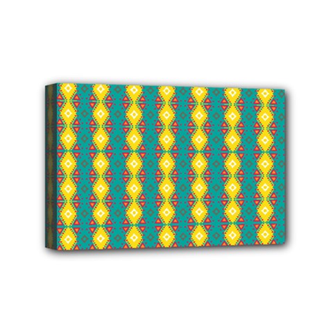 Native American Pattern Mini Canvas 6  X 4  (stretched) by ExtraAwesomeSauce