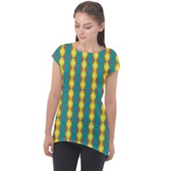 Native American Pattern Cap Sleeve High Low Top by ExtraAwesomeSauce