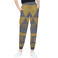 Fallout Shelter In Basement Radiation Sign Tapered Pants by WetdryvacsLair