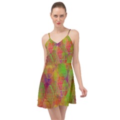Easter Egg Colorful Texture Summer Time Chiffon Dress by Dutashop