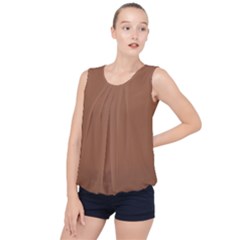 Brass Knuckles Bubble Hem Chiffon Tank Top by FabChoice