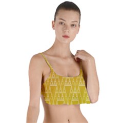 Orange Triangles Layered Top Bikini Top  by JustToWear