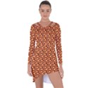 Curvy Geometric Pattern Asymmetric Cut-Out Shift Dress View1