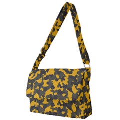 Camouflage Jaune/vert  Full Print Messenger Bag (l)