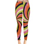 Psychedelic Groovy Orange Inside Out Leggings