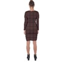 Chocolate Asymmetric Cut-Out Shift Dress View2