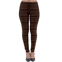 Milk Chocolate Lightweight Velour Leggings by goljakoff