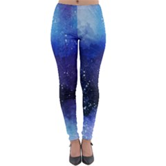 Blue Paint Lightweight Velour Leggings by goljakoff