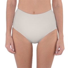 Abalone Grey Reversible High-waist Bikini Bottoms by FabChoice