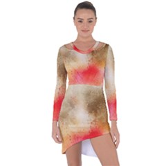 Gold Drops Asymmetric Cut-out Shift Dress by goljakoff