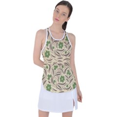 Folk Floral Pattern  Abstract Flowers Print  Seamless Pattern Racer Back Mesh Tank Top by Eskimos