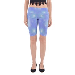 Heavenly Flowers Yoga Cropped Leggings by SychEva