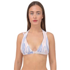 Marble Stains  Double Strap Halter Bikini Top by Sobalvarro