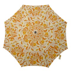 Folk Floral Pattern  Abstract Flowers Surface Design  Seamless Pattern Hook Handle Umbrellas (large) by Eskimos