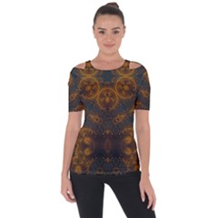 Sweet Dreams Shoulder Cut Out Short Sleeve Top by LW323