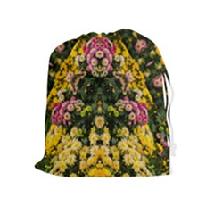 Springflowers Drawstring Pouch (xl) by LW323