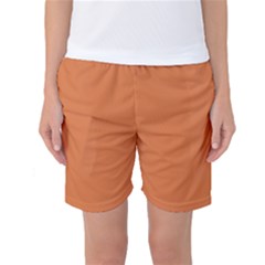 Amber Glow Women s Basketball Shorts by FabChoice