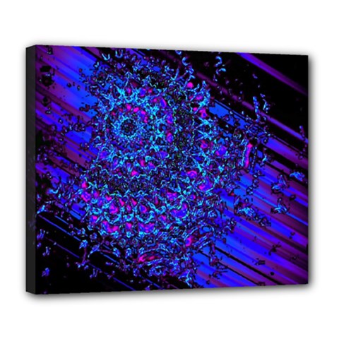 Uv Mandala Deluxe Canvas 24  X 20  (stretched) by MRNStudios
