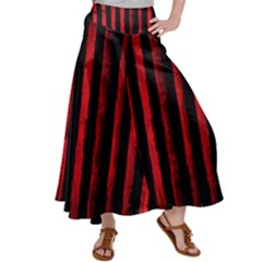 Red Lines Satin Palazzo Pants by goljakoff