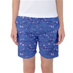Branches With Peach Flowers Women s Basketball Shorts