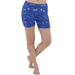 Branches With Peach Flowers Lightweight Velour Yoga Shorts
