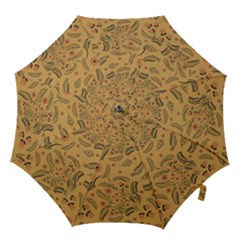Folk Floral Pattern  Flowers Abstract Surface Design  Seamless Pattern Hook Handle Umbrellas (large) by Eskimos