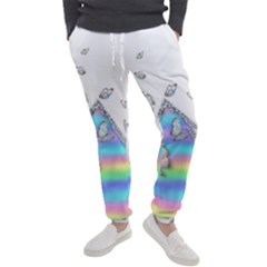 Minimal Holographic Butterflies Men s Jogger Sweatpants by gloriasanchez