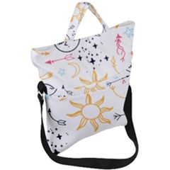 Pattern Mystic Fold Over Handle Tote Bag by alllovelyideas