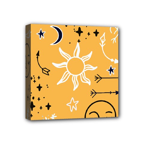 Pattern Mystic Color2 Mini Canvas 4  X 4  (stretched) by alllovelyideas