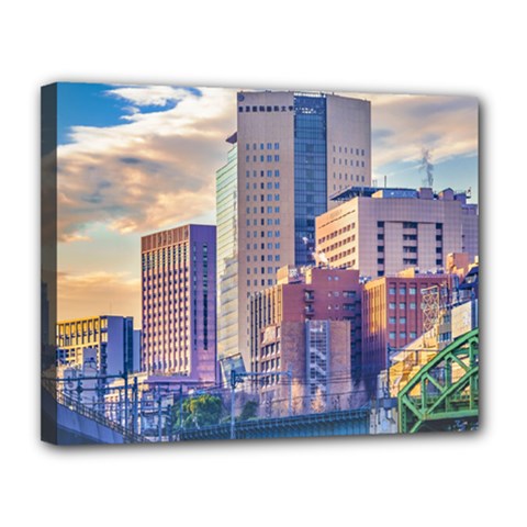 Akihabara Zone Urban Scene Tokyo Japan Canvas 14  X 11  (stretched) by dflcprintsclothing