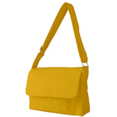 Amber Orange Full Print Messenger Bag (l) by FabChoice