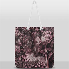 Geometric Abstraction Full Print Rope Handle Tote (large) by MRNStudios