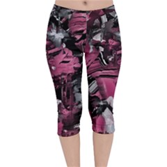Brett Velvet Capri Leggings  by MRNStudios