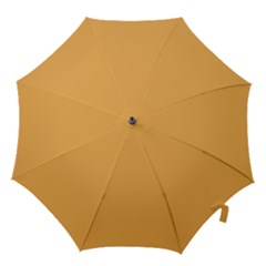 Bees Wax Orange Hook Handle Umbrellas (large) by FabChoice