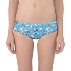 Folk Flowers Art Pattern Floral Abstract Surface Design  Seamless Pattern Classic Bikini Bottoms by Eskimos