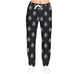 Funny Ghost Sketchy Drawing Pattern Women velvet Drawstring Pants