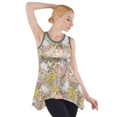 Flowers  Boho Side Drop Tank Tunic by flowerland