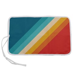 Classic Retro Stripes Pen Storage Case (s) by AlphaOmega
