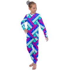 Pop Art Mosaic Kids  Long Sleeve Set  by essentialimage365