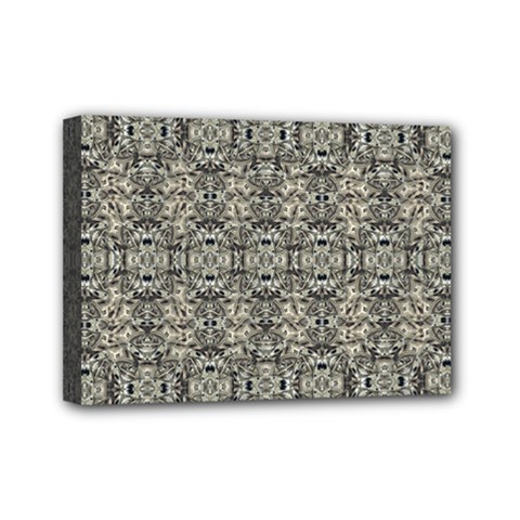 Steampunk Camouflage Design Print Mini Canvas 7  X 5  (stretched) by dflcprintsclothing