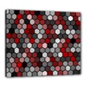 Hexagonal blocks pattern, mixed colors Canvas 24  x 20  (Stretched) View1