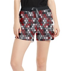 Hexagonal Blocks Pattern, Mixed Colors Runner Shorts by Casemiro