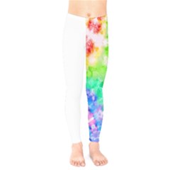 Fpd Batik Rainbow Pattern Kids  Leggings by myblueskye777