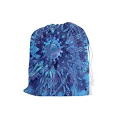 Fuzzball Mandala Drawstring Pouch (large) by MRNStudios