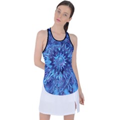 Fuzzball Mandala Racer Back Mesh Tank Top by MRNStudios