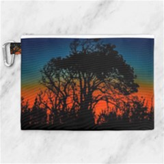Sunset Colorful Nature Scene Canvas Cosmetic Bag (xl) by dflcprintsclothing