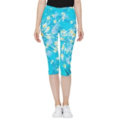 Pop Art Neuro Light Inside Out Lightweight Velour Capri Leggings  by essentialimage365