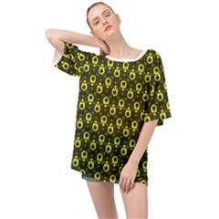 Avocados Oversized Chiffon Top
