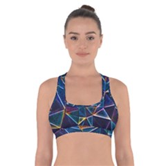 Broken Bubbles Cross Back Sports Bra by MRNStudios